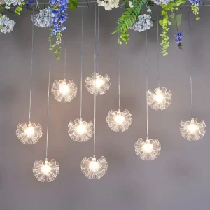 Hanging LED Chandelier for Wedding, Event, Party, and Table Centerpiece Decoration