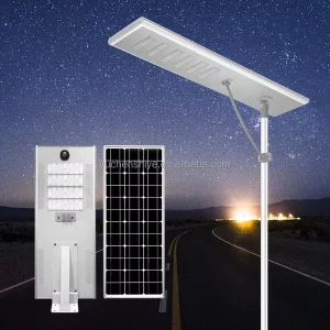 Heavy Duty All in One Solar Street Lamp High Brightness 50000H Lifespan Road Light
