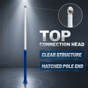 Heavy Duty Galvanized Street Light Pole High Anti Wind Grade Q235 Conical Pole for Highway Overpass Large Road