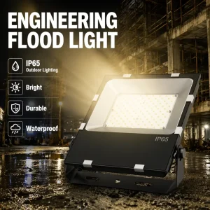 Heavy Duty IP65 SMD LED Exterior Flood Light 50W 200W AC220V Adjustable U Bracket Building Security Area Luminaire