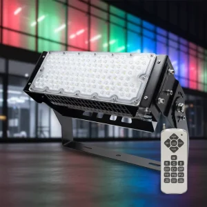 Heavy Duty RGBW 450W 300W 150 Watts Outdoor Flood Led Light with Remote for Landscape Garden Party Wedding Decorations