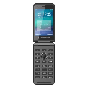 Hebrew Keyboard 4G LTE BroadBand Clamshell Pure Talk-Text Safe Jewish Kosher Phone No Internet No WiFi Filtered Dual Screen