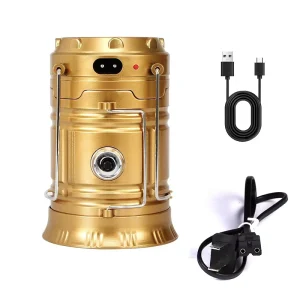 Helius Factory New Solar+DC+USB Rechargeable Built in Battery ABS Body Emergency LED Torches Camping Lights Flashlights