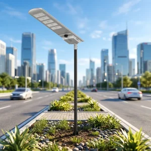 High Brightness 60W 140W IP65 Waterproof 6000K 5 Year Warranty All in One LED Solar Street Light for Garden & Road