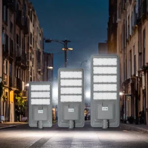 High Brightness IP66 8800LM Solar Street Lamp with Replaceable Battery and Motion Sensing