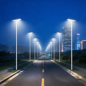 High Brightness IP66 Solar LED Street Light 65W 90W with Motion Sensor Dusk to Dawn Lighting for Highway and Yard