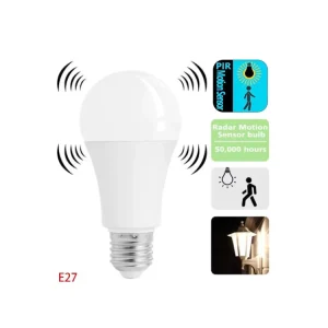 High Brightness Motion Sensor LED Bulb 8W 800LM Security Light Outdoor Indoor