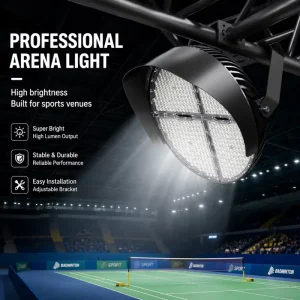 High Brightness Outdoor IP66 Waterproof 6500K High Power 1000W 1500W Anti Glare Modular LED Flood Light