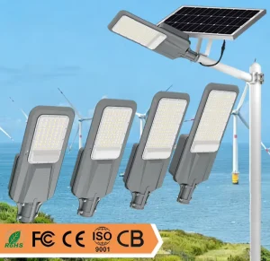 High Efficiency Mono Solar LED Street Light 500W Die-cast Aluminum Dusk to Dawn IP67 Waterproof Outdoor Solar Street Lamp