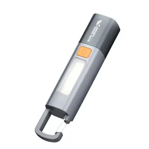 High Intensity Flashlight Outdoor Camping Hanging Telescoping Focus COB Side Light USB Rechargeable ABS