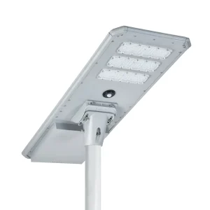 High Lumen 150W LED IP65 DC Road Solar Street Lights All-in-One Remote Control Aluminum Construction RoHS Certified Garden Use