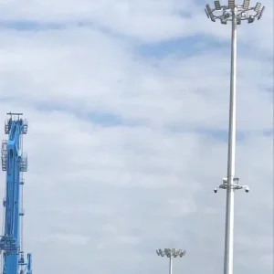 High Lumen 15m 45m Height Aluminum Waterproof High Mast Stadium Led Flood Light