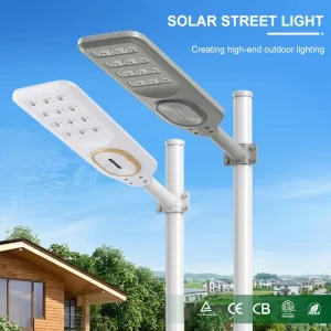 High Lumen 300W 400W Outdoor IP67 Waterproof ABS Factory Direct LED Solar Street Light Commercial Area Lighting