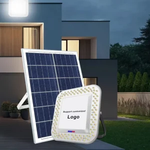 High Lumen 40W 300W LED Solar Flood Light with IP65 Rating 6000K Daylight for Garden Outdoor & Flooded Areas