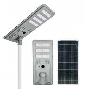 High Lumen All in One Solar LED Street Light DC Highway Aluminum Housing IP65 Waterproof Outdoor 300W 400W 500W Road Lamp