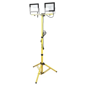 High Lumen Foldable IP65 Aluminum Waterproof Outdoor Flood LED SMD Work Light 2*50W with Tripod