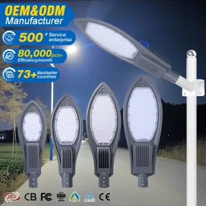 High Lumen IP66 Waterproof Outdoor Street Light Die Casting Aluminum 30W 50W 60W 100W 150W 200W LED Street Light