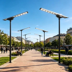 High Lumen Integrated All in One Solar Street Light Outdoor MPPT Controller Solar Lamp for Government Road Project