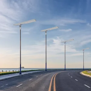 High Lumen Integrated Solar LED Street Light IP65 Waterproof Outdoor Garden Road Parking Lot Solar Lamp