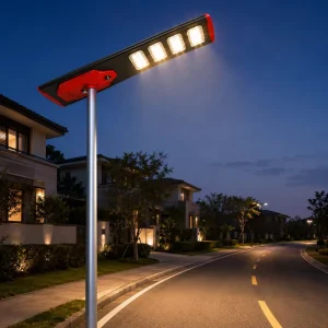 High Lumen LED Solar Street Light 400W with IP65 Waterproof 170lm/w Housing Adjustable Color Temp Dimmable for Road Outdoor Use