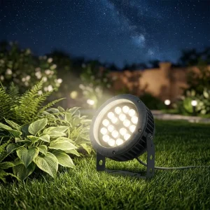 High Lumen LED Spotlight 220V Outdoor Lighting IP65 Waterproof 18W Aluminum Body Garden Landscape Use Warm White Flood Lights