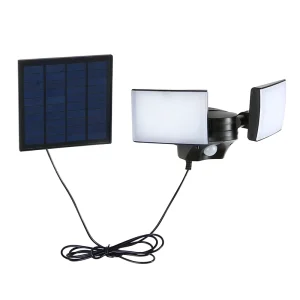 High Lumen PIR Waterproof LED Security Lights Outdoor Motion Sensor Security Light 2 Head Motion Detector Flood Light