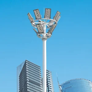 High Mast Flood Light Poles Lighting Tower 15 Meters Street Light Pole