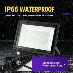 High Power 50W LED Flood Light IP66 Waterproof Aluminum Outdoor Street Lights for Garden Landscape Football Field 3000K 6500K