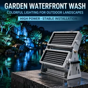 High Power 600W Single Color & 600-720W RGBW LED Flood Light IP66 Commercial Architectural Bridge Facade Wall Wash Project Light