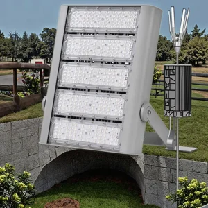 High Power Aluminum Waterproof IP66 Playground Projector Modular LED Flood Light High Mast Light Outdoor Sports Tunnel Field