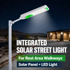 High Power Integrated Lifepo4 500w Led Solar Street Light Solar Energy System Highway Urban Residential Roads Outdoor Light