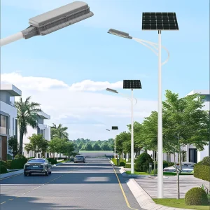 High Power LED Road Solar Street Light 100W 200W IP65 Waterproof Aluminum Remote Control CE Certified Long Lighting Time