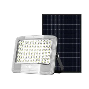 High Power LED Solar Flood Light IP65 Waterproof Wall Lamp with Remote Control Factory Direct for Stadium and Parking Lot