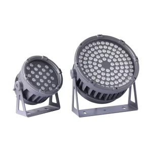 High Power LED Spotlight Construction Tower Lamp 216W IP65 RGBW 10 60 Beam Angle Aluminum Alloy Dimmable Landscape Lighting