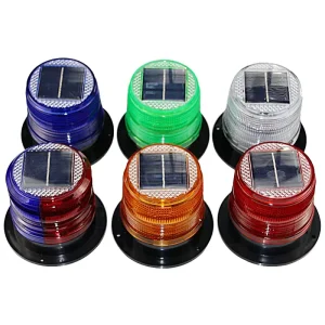 High Power Led Solar Road Stud Magnetic Car Vehicle Strobe Flash Traffic Warning Light