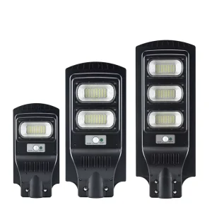 High Power Outdoor IP65 Waterproof ABS Integrated All in One Smart Sensor Solar LED Street Light for Garden