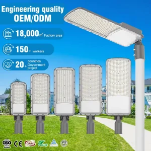 High Power Street Light 50W 100W 150W 200W 300W Parking Lot Lighting Industrial Outdoor LED Light