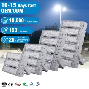 High Power Tunnel Light IP65 Waterproof Outdoor Module High Power 100W 150W 200W 250W 300W Stadium Light LED Flood Light