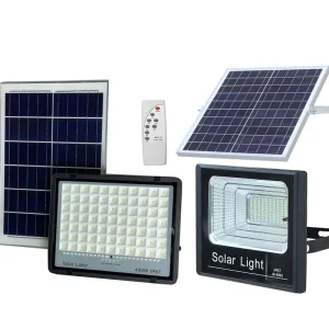 High Power Ultra Bright IP66 Waterproof Outdoor LED Solar Flood Light Landscape Garden Road Use 50W 500W Portable