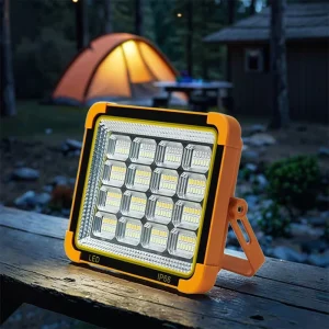 High Power Waterproof Solar Flood Lights Emergency Lighting Portable USB Charging Outdoor Solar LED Camping Lamp