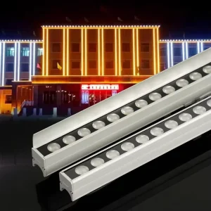 High Quality DC24V DMX512 Hotel Exterior LED Linear Lights IP66 Rated External Facade Lighting for Landscaping