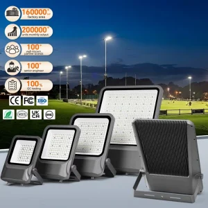 High Quality Flood Light 100 200 300 400 Watt Outdoor Projector Lighting Stadium Floodlight LED