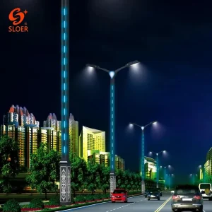 High Quality Morden Decorative Driveway 6 Meter 8 Meter Galvanize Public Lighting Pole