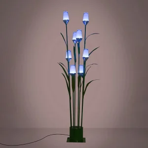 High Quality Outdoor Pathway Light Waterproof Lawn Light Faux Flower Garden Decoration Led Lighting
