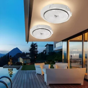 High Quality Outdoor Solar Ceiling Light with Remote Control and Induction Waterproof Solar Ceiling Light