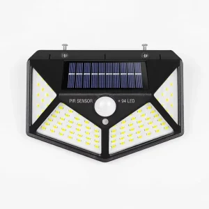 High Quality Outdoor Solar Powered Garden Lamp 100 Led Waterproof Motion Sensor Solar Wall Garden Lights