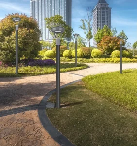 High Quality SLT09 60W AC LED Post Light IP66 Explosion Proof IK09 Powder Coated Aluminum Garden Light