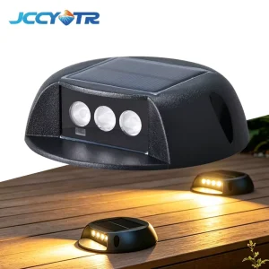 High Quality Solar Garden Pathway Light IP65 Waterproof 3W LED 3000K 30 Beam Angle Outdoor Step Light ABS Stair Deck Lamp