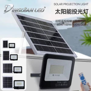 High Solar Floodlight IP65 Waterproof ABS LED Warm White Outdoor Garden Security Light Remote Control Sensor 60-300W 180° Beam