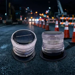 High Visibility LED Road Signal Outdoor Lighting Solar Energy Traffic Flashing Light